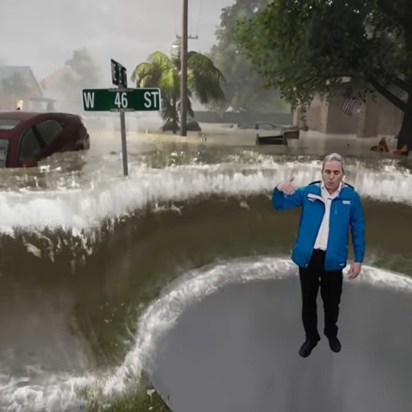 природа,видео,погода, Над США бушует ураган «Флоренс». Американцам наглядно показали силу и опасность стихии